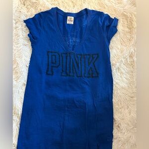 Victoria's Secret Pink Blue Tee